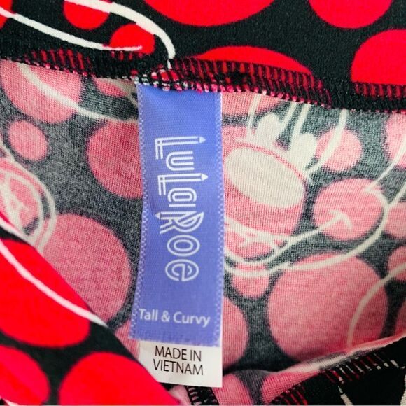 Lularoe Tall and Curvy Minnie Mouse Leggings - Picture 3 of 4